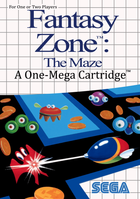 Fantasy Zone The Maze box art for Sega Master System
